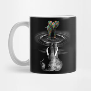 Elephant T-shirt Autism Awareness Tee Gift For Dad Mug